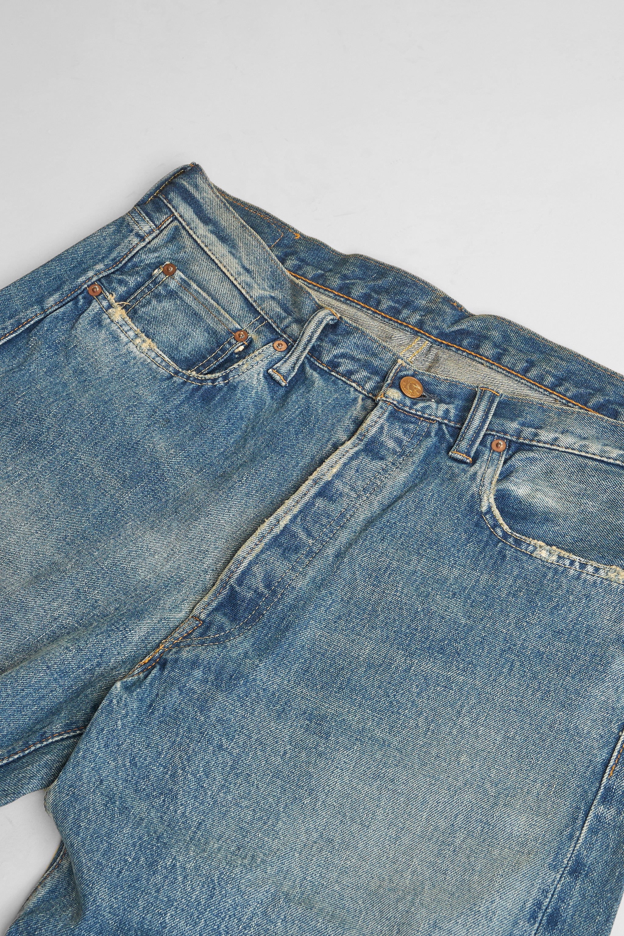 1950UV - Vintage High Rise Wide Selvedge Denim