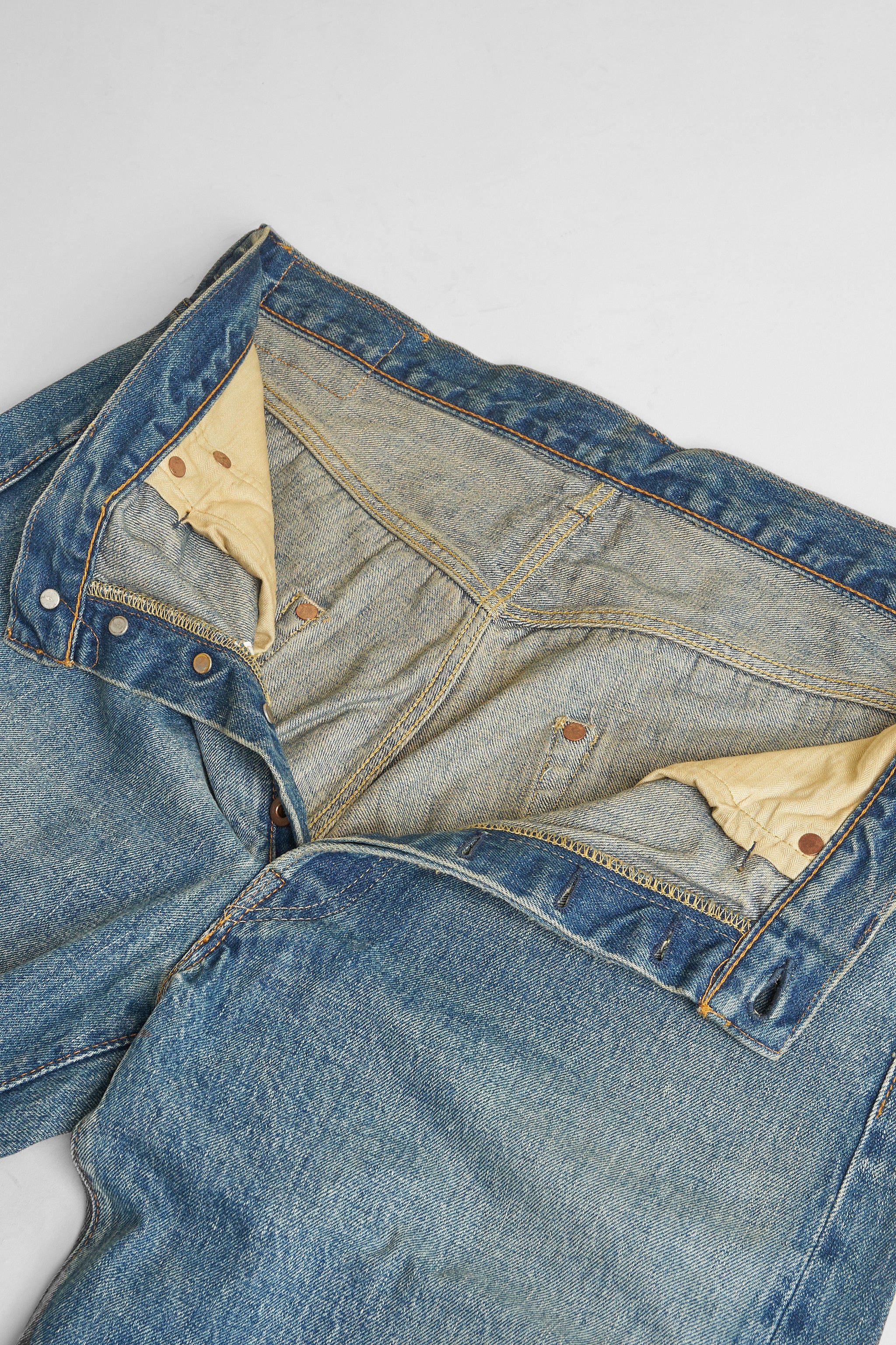 1950UV - Vintage High Rise Wide Selvedge Denim