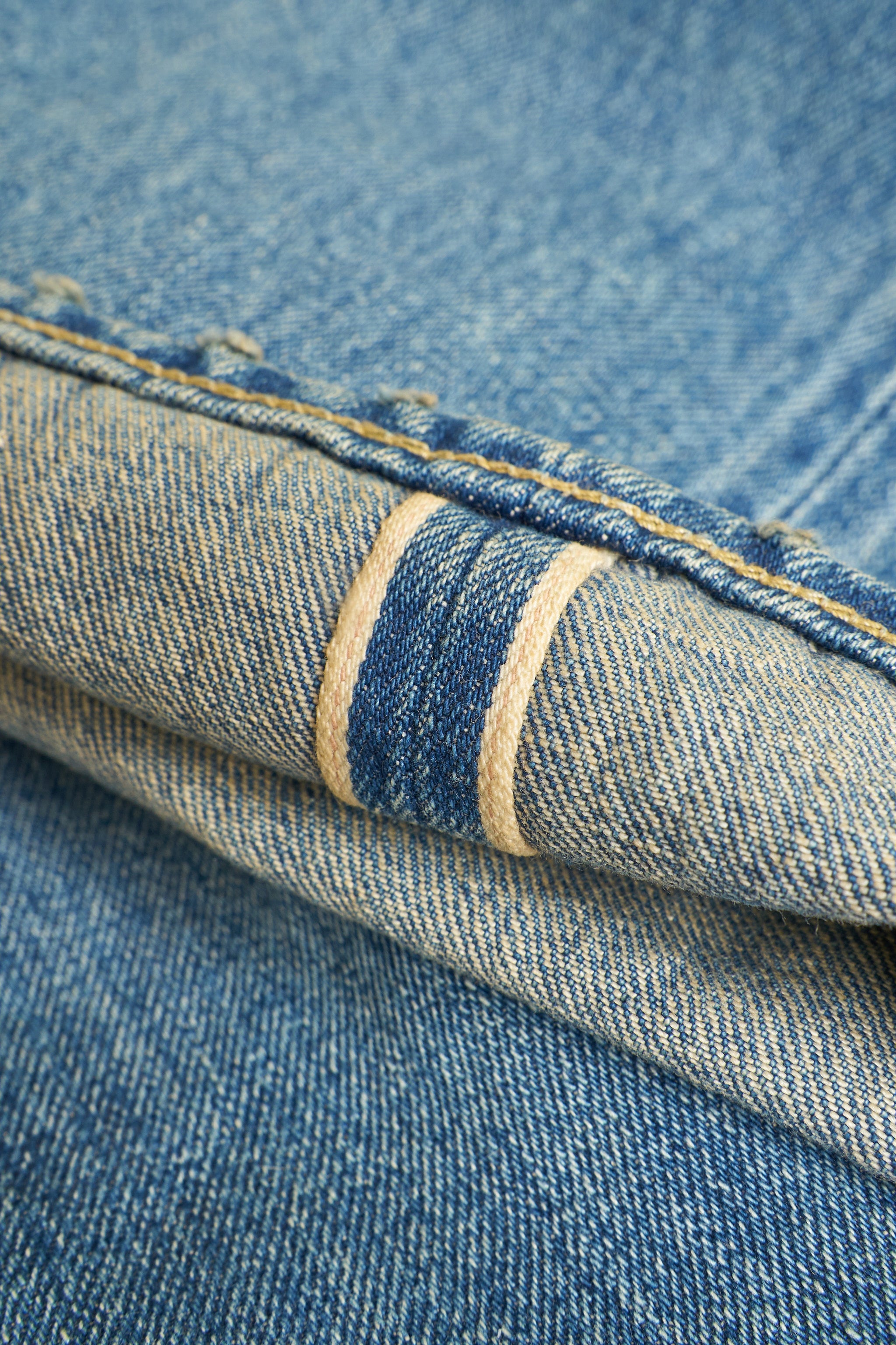 1950UV - Vintage High Rise Wide Selvedge Denim